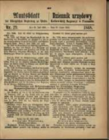 Amtsblatt der Königlichen Regierung zu Posen. 1868.07.21 Nro. 29