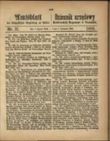 Amtsblatt der K&ouml;niglichen Regierung zu Posen. 1868.08.04 Nro. 31