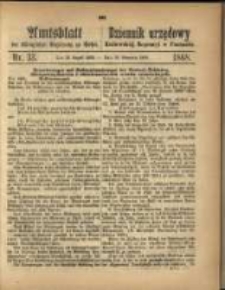 Amtsblatt der K&ouml;niglichen Regierung zu Posen. 1868.08.18 Nro. 33