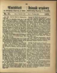 Amtsblatt der K&ouml;niglichen Regierung zu Posen. 1868.09.01 Nro. 35