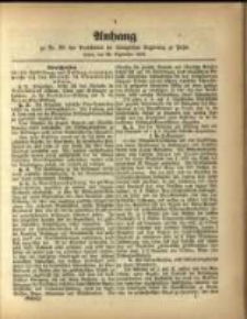 Anhang zu Nr 39. des Amtsblatts der K&ouml;niglichen Regierung zu Posen