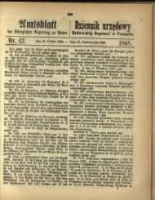 Amtsblatt der Königlichen Regierung zu Posen. 1868.10.20 Nro. 42