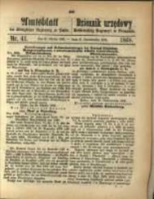 Amtsblatt der K&ouml;niglichen Regierung zu Posen. 1868.10.27 Nro. 43
