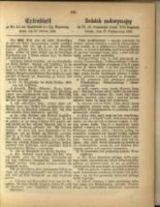 Dodatek nadzwyczajny do Nr. 43 Dziennika urzęd. Kr&oacute;l. Regencyi. Poznań, dnia 26 marca 1868