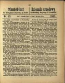 Amtsblatt der Königlichen Regierung zu Posen. 1868.12.08 Nro. 49
