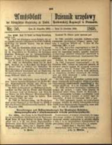 Amtsblatt der K&ouml;niglichen Regierung zu Posen. 1868.12.15 Nro. 50