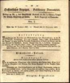 Oeffentlicher Anzeiger. 1827.01.30 Nro.5