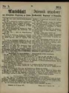 Amtsblatt der Königlichen Regierung zu Posen. 1874.01.29 Nr 5
