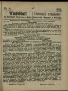 Amtsblatt der K&ouml;niglichen Regierung zu Posen. 1874.02.05 Nr 6