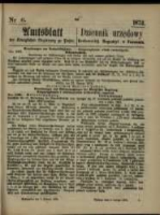 Amtsblatt der Königlichen Regierung zu Posen. 1874.02.05 Nr 6