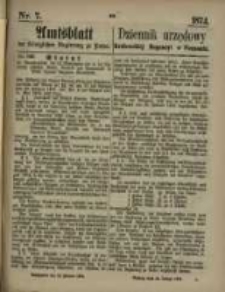 Amtsblatt der K&ouml;niglichen Regierung zu Posen. 1874.02.12 Nr 7