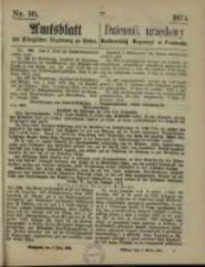 Amtsblatt der K&ouml;niglichen Regierung zu Posen. 1874.03.05 Nr 10