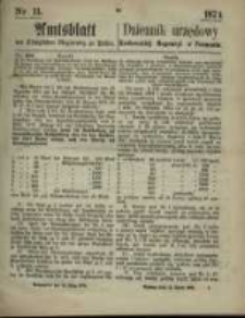 Amtsblatt der K&ouml;niglichen Regierung zu Posen. 1874.03.12 Nr 11