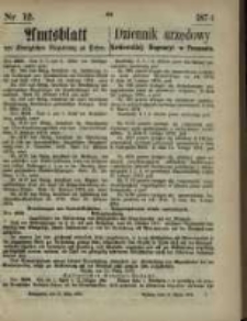 Amtsblatt der Königlichen Regierung zu Posen. 1874.03.19 Nr 12