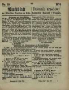 Amtsblatt der K&ouml;niglichen Regierung zu Posen. 1874.05.07 Nr 19