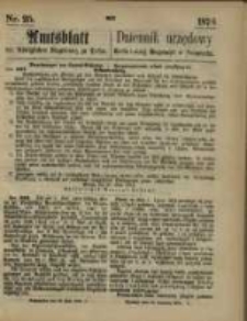 Amtsblatt der K&ouml;niglichen Regierung zu Posen. 1874.06.18 Nr 25
