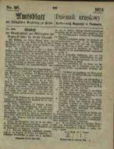 Amtsblatt der Königlichen Regierung zu Posen. 1874.06.25 Nr 26