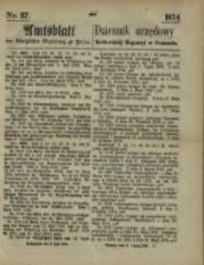 Amtsblatt der K&ouml;niglichen Regierung zu Posen. 1874.07.02 Nr 27