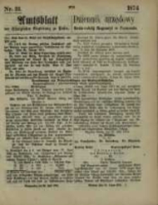Amtsblatt der K&ouml;niglichen Regierung zu Posen. 1874.07.30 Nr 31