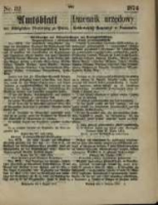 Amtsblatt der K&ouml;niglichen Regierung zu Posen. 1874.08.06 Nr 32
