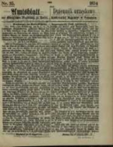 Amtsblatt der K&ouml;niglichen Regierung zu Posen. 1874.08.27 Nr 35