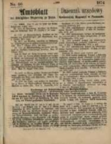 Amtsblatt der K&ouml;niglichen Regierung zu Posen. 1874.11.12 Nr 46