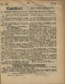 Amtsblatt der K&ouml;niglichen Regierung zu Posen. 1874.12.03 Nr 49