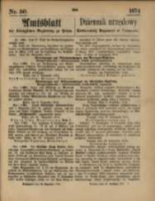 Amtsblatt der K&ouml;niglichen Regierung zu Posen. 1874.12.10 Nr 50