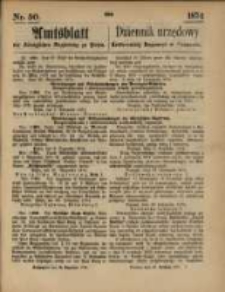 Amtsblatt der Königlichen Regierung zu Posen. 1874.12.10 Nr 50