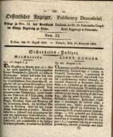 Oeffentlicher Anzeiger.1834.08.19 Nro.33