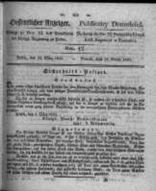 Oeffentlicher Anzeiger. 1830.03.23 Nro.12