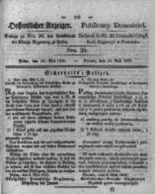 Oeffentlicher Anzeiger. 1830.05.18 Nro.20