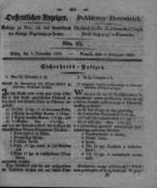 Oeffentlicher Anzeiger. 1830.11.09 Nro.45