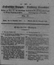 Oeffentlicher Anzeiger. 1830.11.23 Nro.47