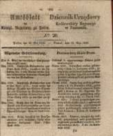 Amtsblatt der K&ouml;niglichen Regierung zu Posen. 1835.05.19 Nro.20