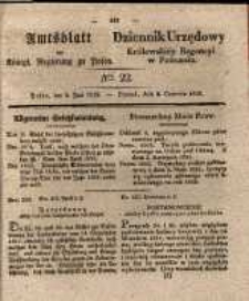 Amtsblatt der K&ouml;niglichen Regierung zu Posen. 1835.06.02 Nro.22