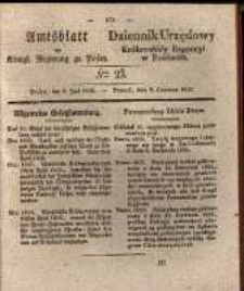 Amtsblatt der K&ouml;niglichen Regierung zu Posen. 1835.06.09 Nro.23