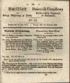 Amtsblatt der K&ouml;niglichen Regierung zu Posen. 1835.06.16 Nro.24