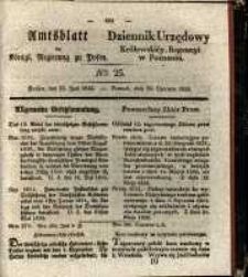 Amtsblatt der K&ouml;niglichen Regierung zu Posen. 1835.06.23 Nro.25