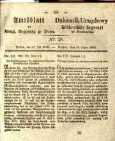 Amtsblatt der K&ouml;niglichen Regierung zu Posen. 1835.07.14 Nro.28