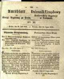 Amtsblatt der K&ouml;niglichen Regierung zu Posen. 1835.07.28 Nro.30