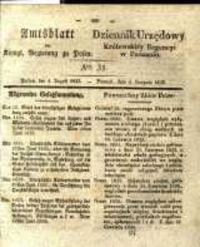 Amtsblatt der K&ouml;niglichen Regierung zu Posen. 1835.08.04 Nro.31