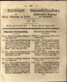 Amtsblatt der K&ouml;niglichen Regierung zu Posen. 1835.08.18 Nro.33