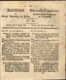 Amtsblatt der Königlichen Regierung zu Posen. 1835.08.25 Nro.34