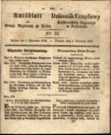 Amtsblatt der Königlichen Regierung zu Posen. 1835.09.01 Nro.35