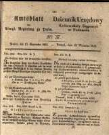 Amtsblatt der K&ouml;niglichen Regierung zu Posen. 1835.09.15 Nro.37