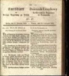 Amtsblatt der K&ouml;niglichen Regierung zu Posen. 1835.11.24 Nro.47