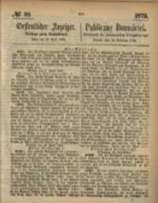 Oeffentlicher Anzeiger. 1872.04.30 Nro.18