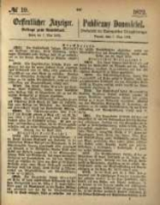Oeffentlicher Anzeiger. 1872.05.07 Nro.19