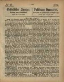 Oeffentlicher Anzeiger. 1872.07.02 Nro.27